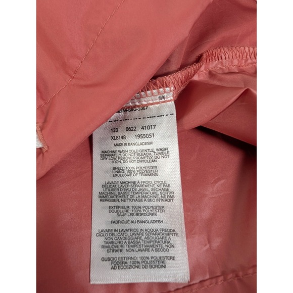 Columbia Jacket Women Medium Colorblock Pink Windbreaker Hooded Full Zip Pockets - Picture 9 of 12